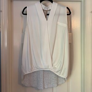 Cream tank.  Anthropologie